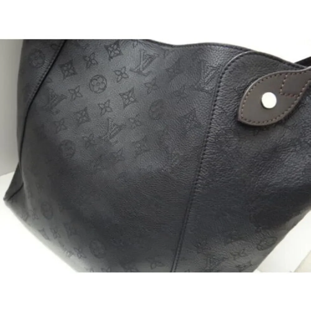 Louis Vuitton Mahina Hina MM Tote Bag Leather Noir